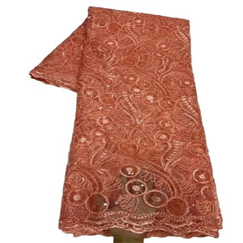 

2023 розовая африканская кружевная ткань, блестки для жениха, материалы для платья, африканские кружева, ткани с вышивкой для свадебного платья