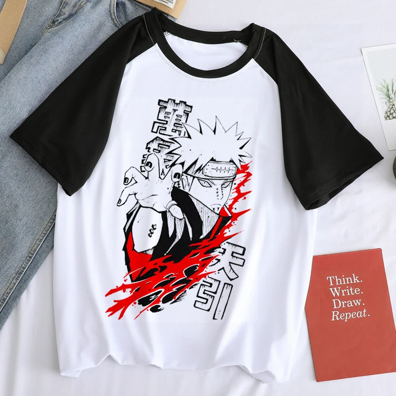 Футболка мужская с принтом Наруто Акацуки Саске Учиха Итачи Харадзюку Какаси