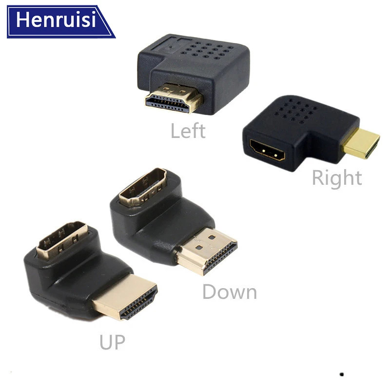 

HD 1080P DVI to HDMI-Compatible Aappter Male To Female Converter for HDTV LCD DVI-D PC 90 180 Degree Rotation Connector Splitter