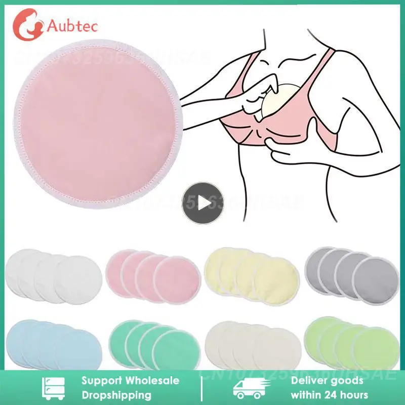 

Three-layer Waterproof Superfine Bamboo Fiber Breast Pad Anti-overflow, Washable And Reusable Nursing Breast Pad