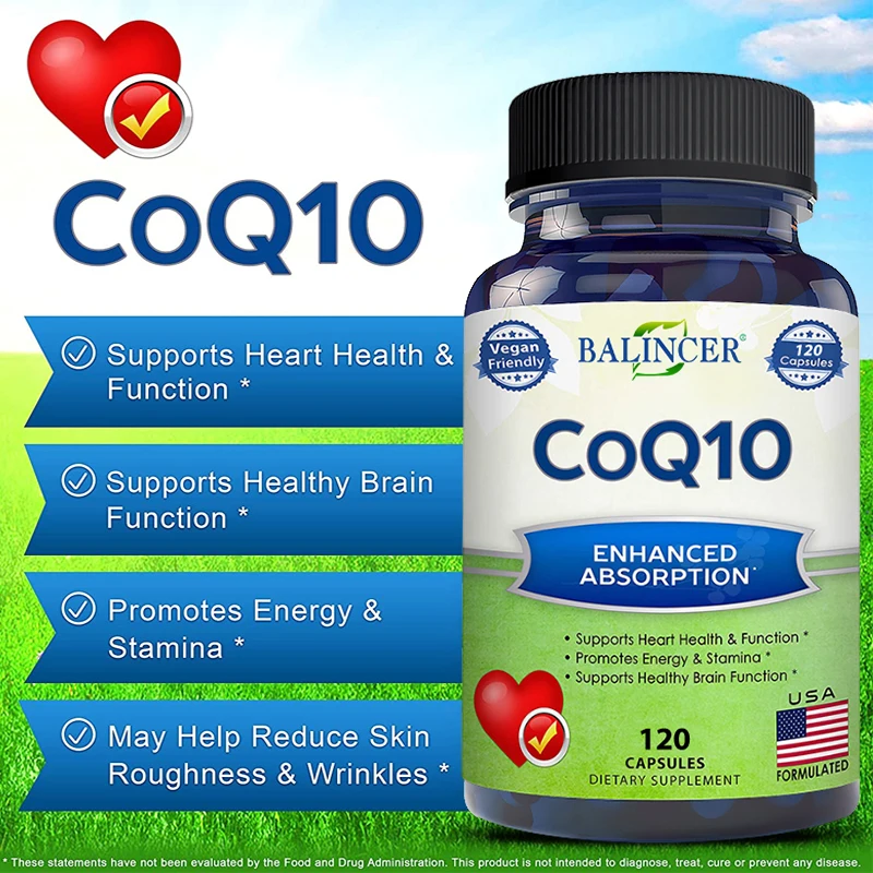 

Coenzyme Q10-supports Overall Cardiovascular Health,brain Health and Energy Levels,supports Nervous Immune Systems,antioxidant