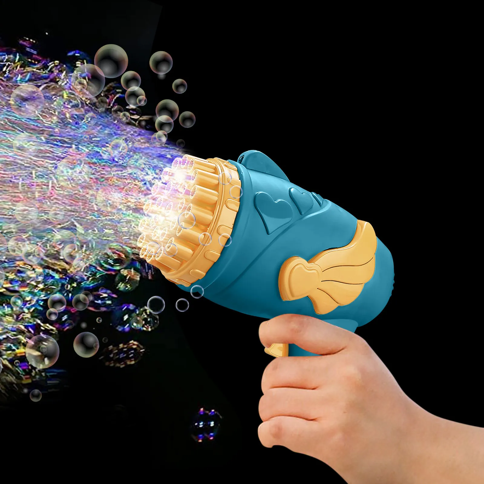 

War of The Ring Bubble Machine For Kids Bubble Make Machine With 26 Hole Bubble Bath Toy Educational Automatic Bubble Blowing