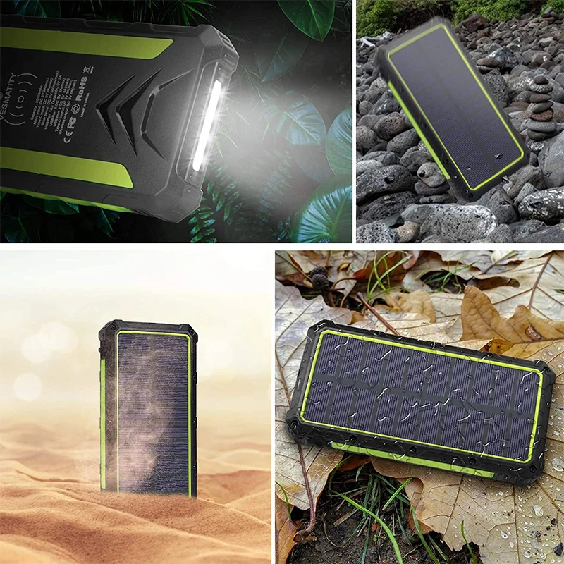 36000 мАч Солнечная батарея Быстрое беспроводное зарядное устройство Powerbank для iPhone 16 15 Samsung S24 Huawei Xiaomi 3A Powerbank с быстрой зарядкой (art.: 3920cf85c8a0e) - 3920cf85c8a0e