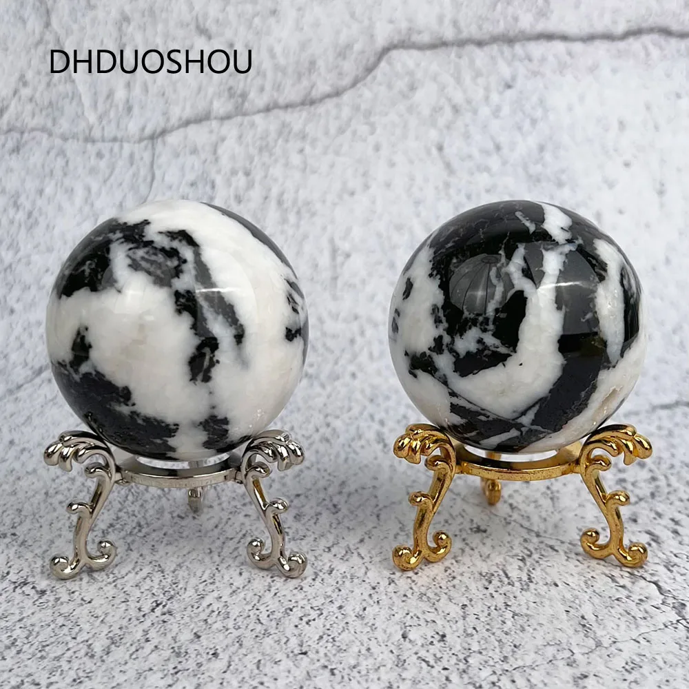 Редкий Натуральный Зебра 5 см, сфера, хрустальный шар, настоящий камень, черный и белый драгоценный камень для фэн-шуй, медитация, домашний декор, подарок