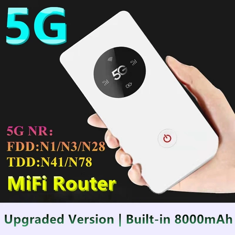 

Портативная карманная Мобильная точка доступа Wi-Fi, встроенная 8000 мАч для автомобильного Wi-Fi маршрутизатора, внешний аккумулятор