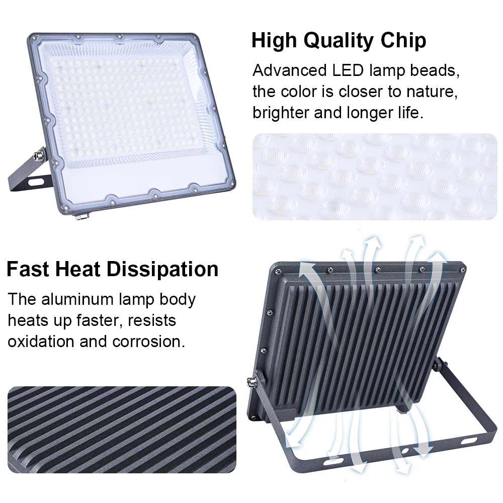 Светодиодный мощный прожектор AC220V10W-300W заводское освещение двора IP67