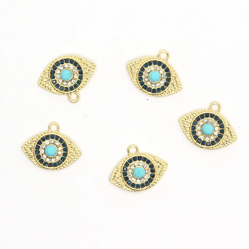 5 шт./упаковка блестящие Подвески Стразы сглаза
