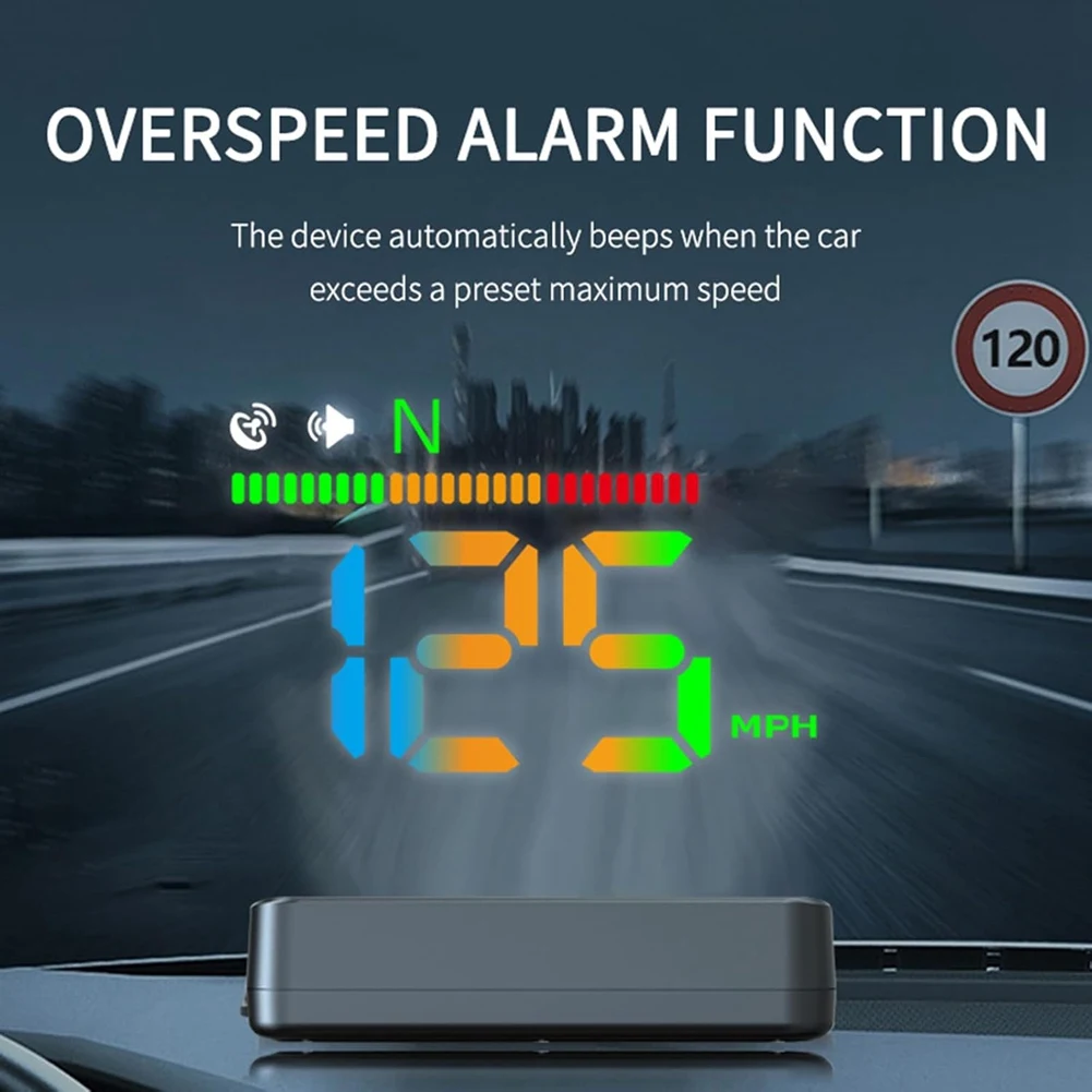 Дисплей Heads Up для автомобилей автомобильный HUD H4 GPS-спидометр первый красочный