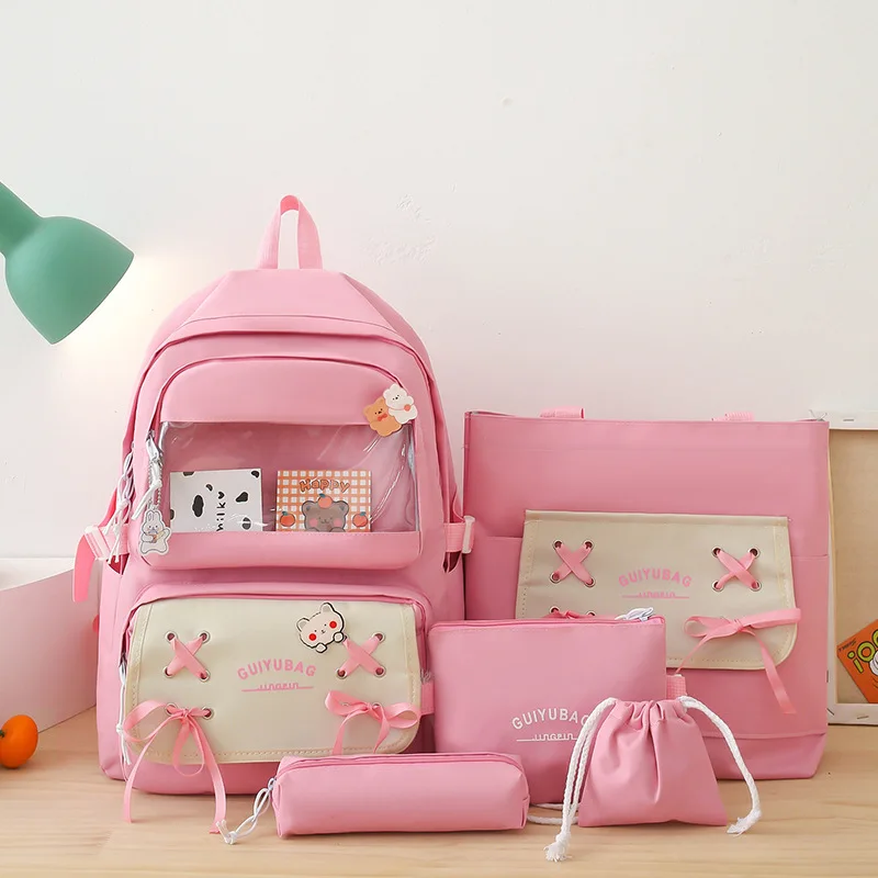 

Dropshipping kawaii cute backpack small fresh middle school backpacks female fashion teenager girl's school backpack