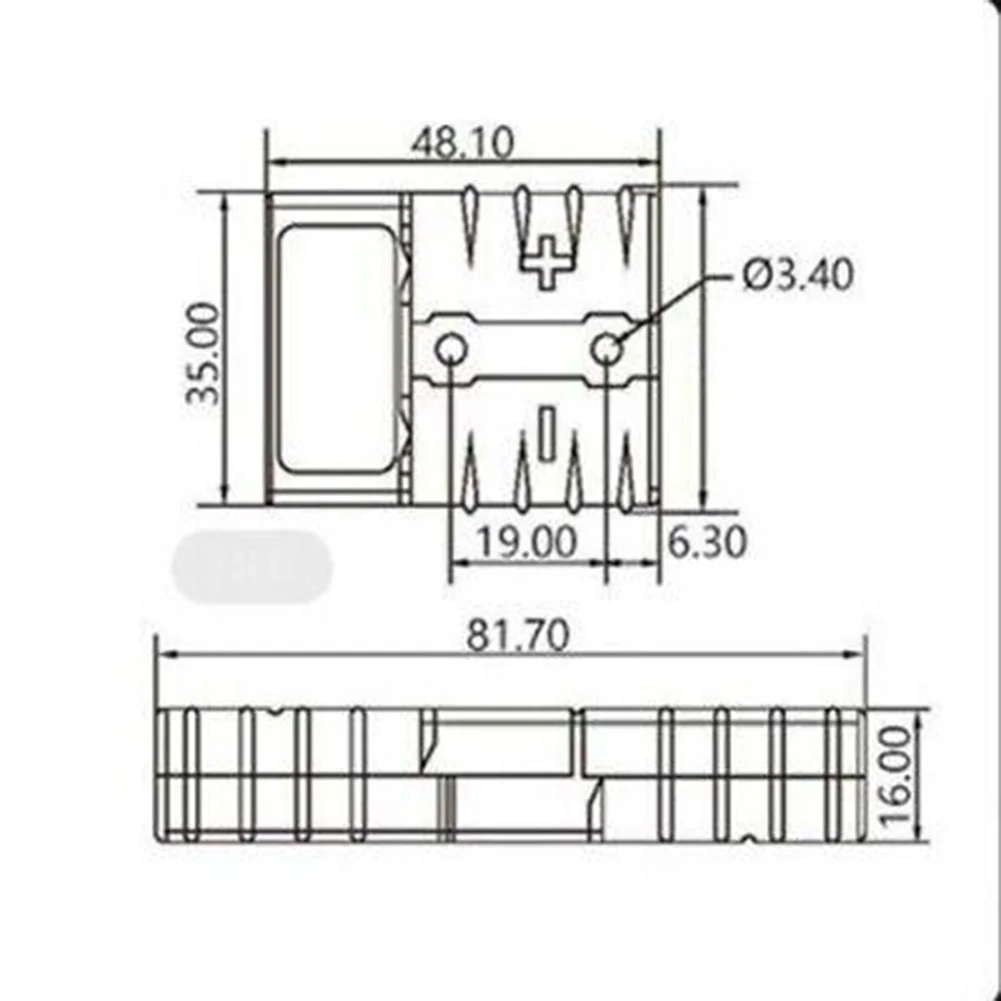 50A Anderson-Plug To Lug M8 Terminal Батарея Char////////////////on Шнур /////////////// Разъем 30/50/100см