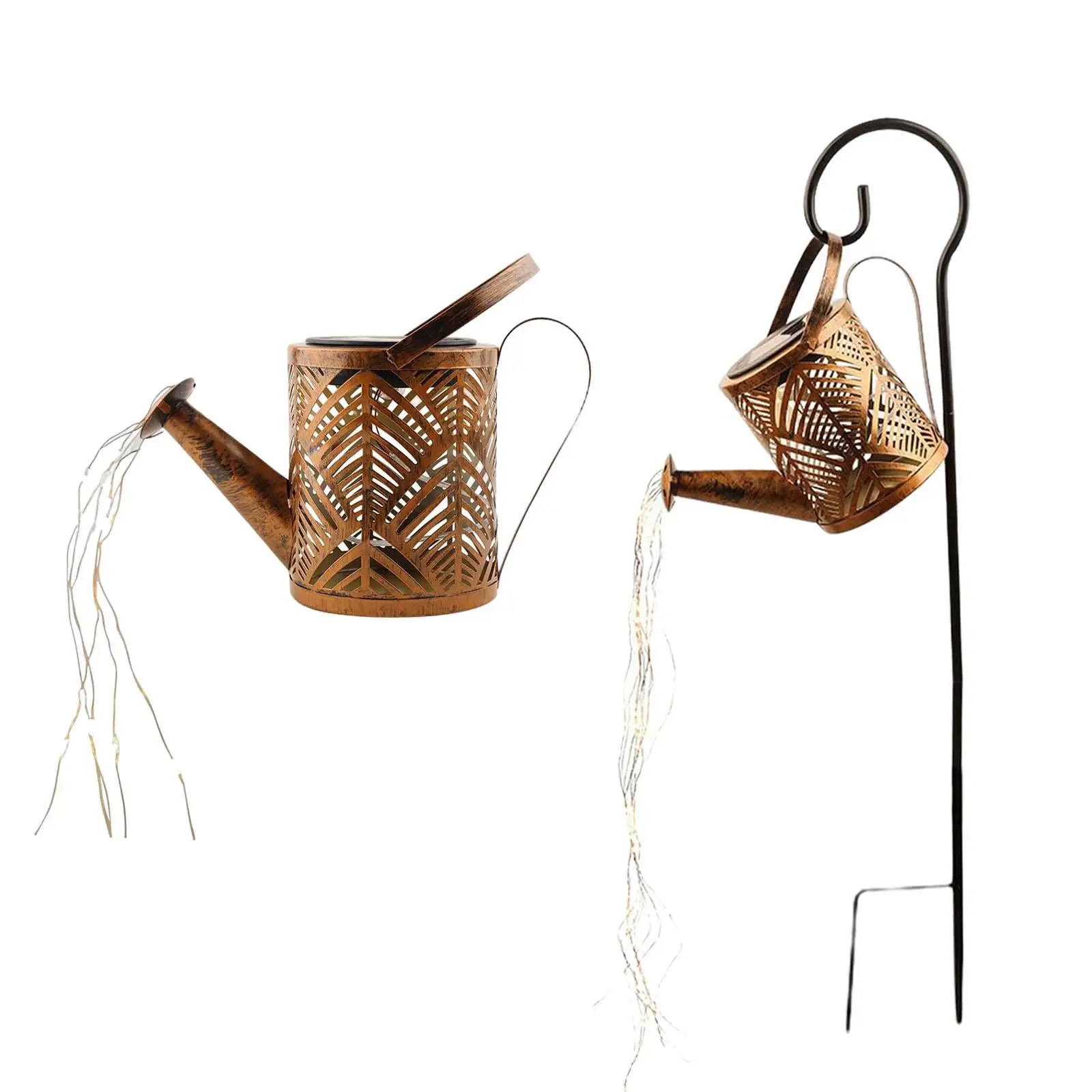 

Creative Solar Garden Light Watering Can Garden Lawn Lamp LED Yard Art Waterproof for Patio Pathway Courtyard Outdoor Decoration