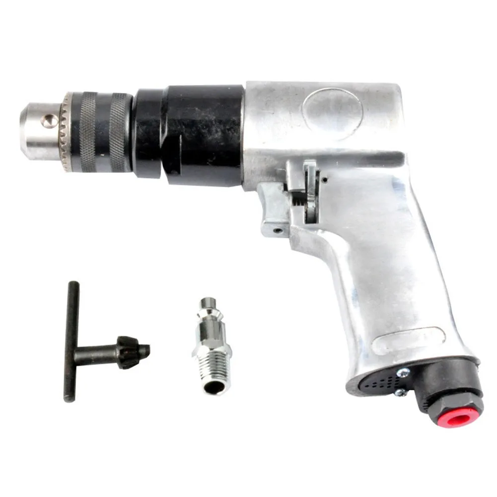 1 Set Reversible Pneumatic Drill 10 Inch Chuck For Furniture