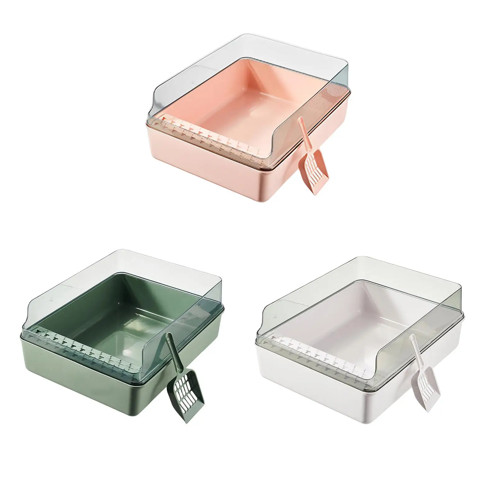 With Frame Low Entry With Rim With Shovel Cat Litter Pan Kitten Litter Boxes Kitty Litter Tray Kitty Litter Pan