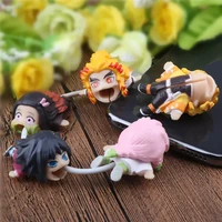 anime charger protector cable demon slayer cable bite organizer cute usb cable protector cartoon animal organizador for iphone