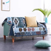 pouf salon national style full coverage sofa towel cover homestay decoration model room dustproof double sided blanket