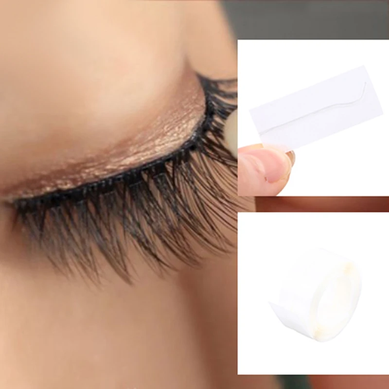 

10-40 Pcs Reusable Self-Adhesive Glue-Free Eyelash Glue Strip False Eyelashes Tool Eyelash Glue Strip Make up Accessories