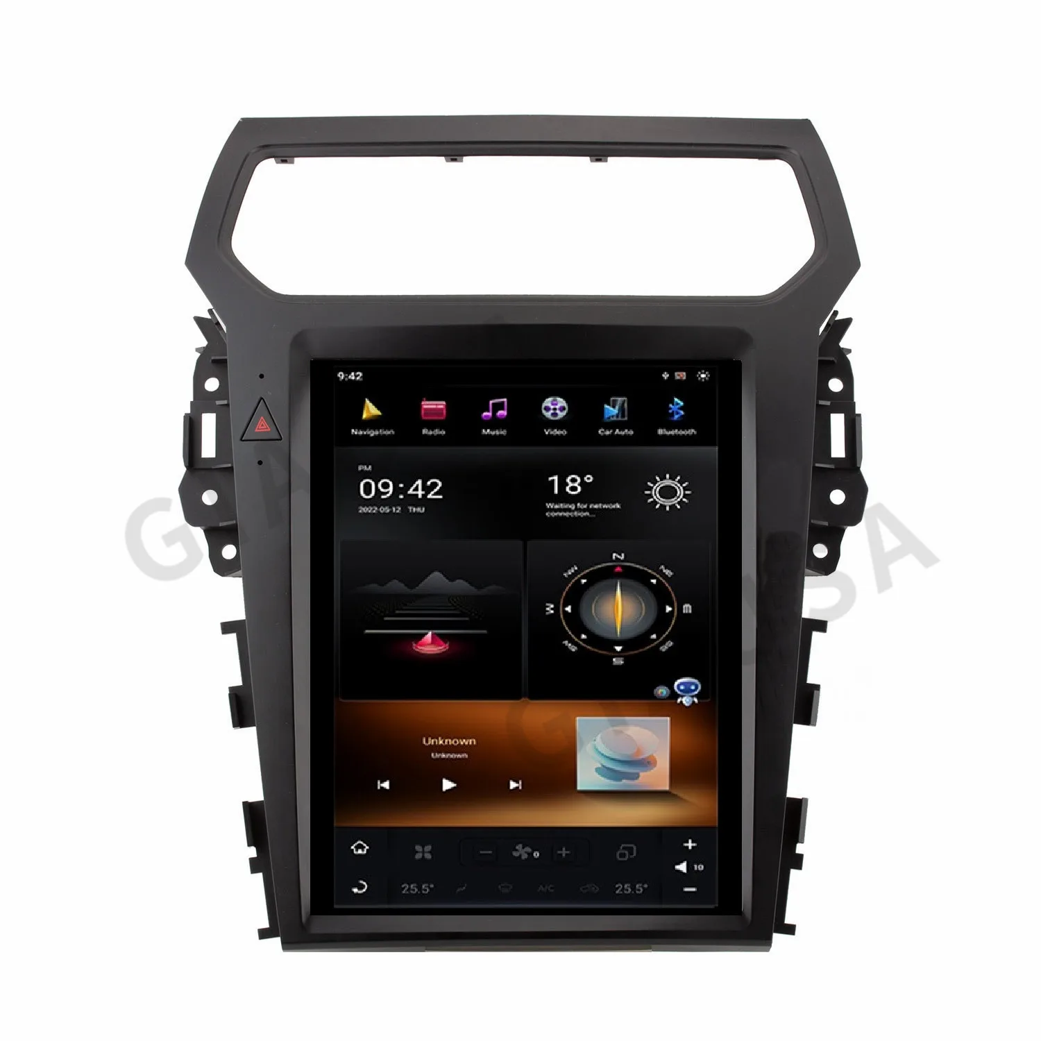 Автомобильная магнитола Tesla на Android 12 для Ford Explorer 2014 2015 2016 2017 2018 Carplay GPS Φ SIM