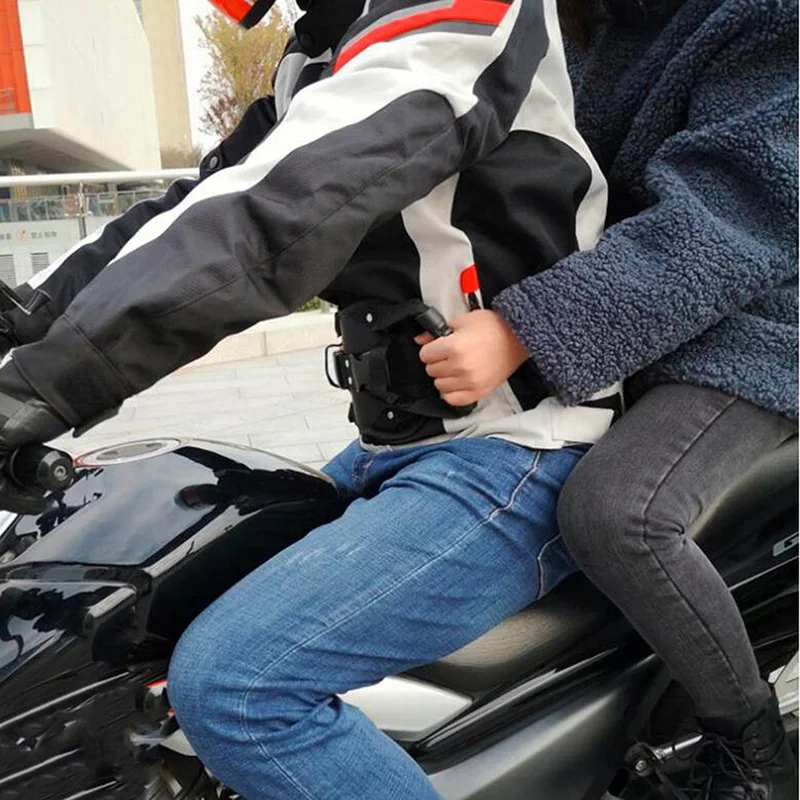 Заднее сиденье мотоцикла регулируемая ручка для пассажира нескользящий ремень с