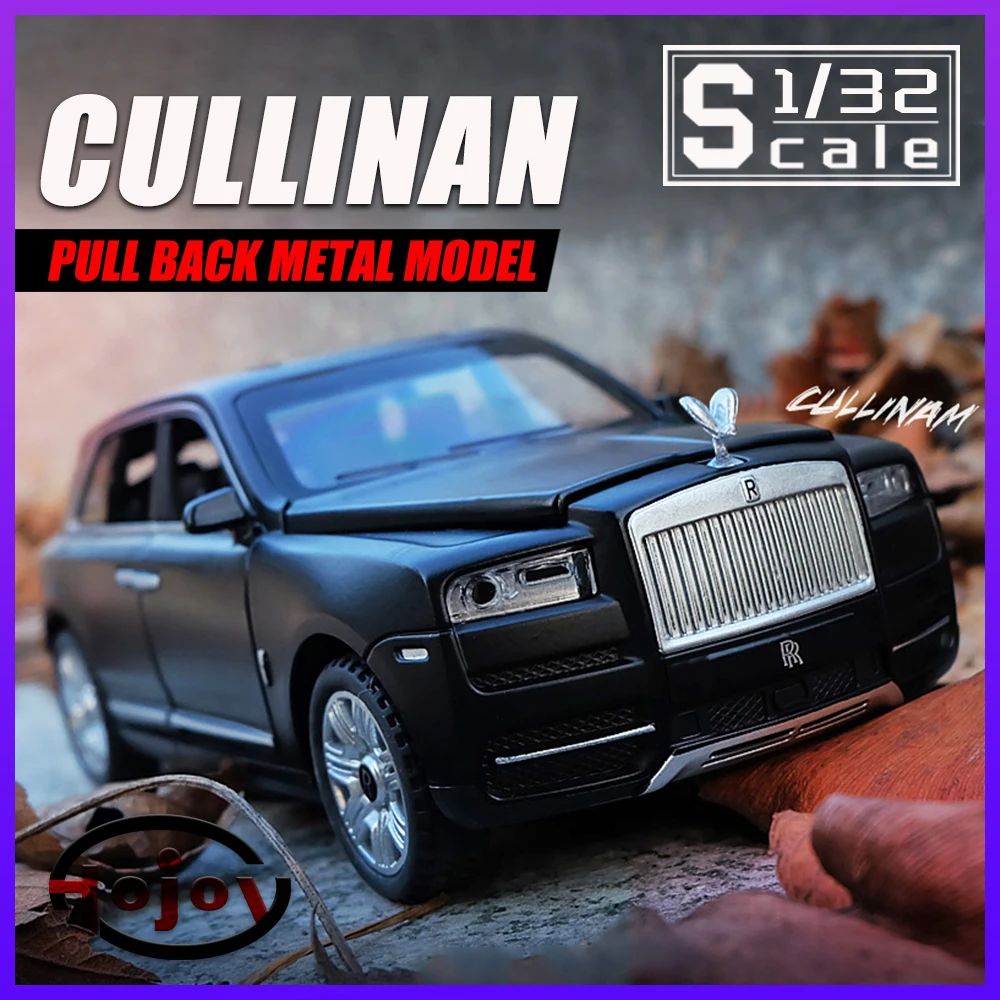 Scale 1/32 Cullinan SUV Metal Diecast Alloy Toys Cars Models Trucks For Boys Children Kids Off-road Vehicles Hobby & Collection