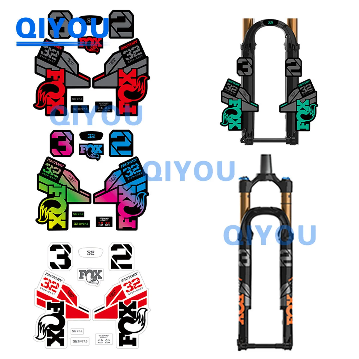 Front Fork Sticker Bicycle  Xc Mtb Step Cast Front Fork Motorcycle Car Decals