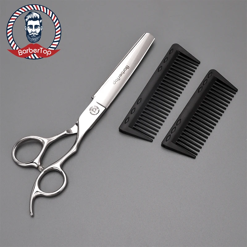 

Salon Haircut Scissors Comb Hairstylist Shears Clipper 6 Inch Barber Haircutting Scissors Professional Hairdressing Accessories