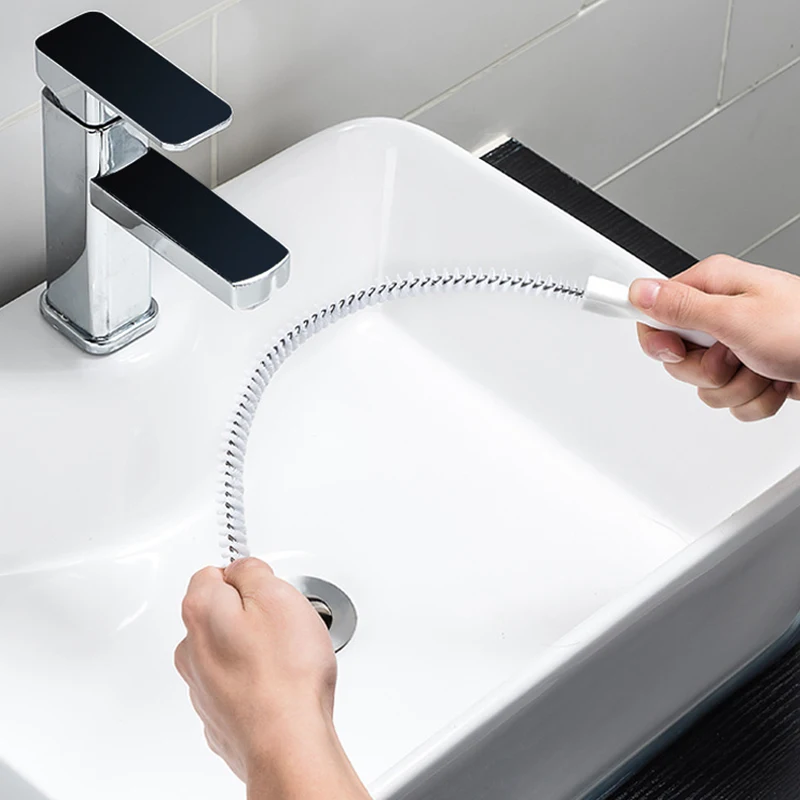 

2 Kitchen Sink Shampooers Anti-Clogging Cleaning Hooks and Pipe Dredgers Can Be Bent Freely To Remove Domestic Sewage