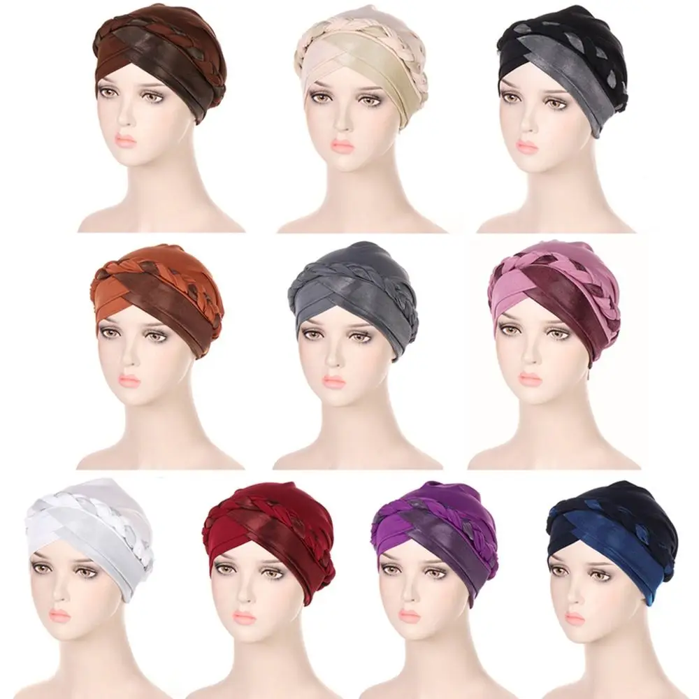 

Женский исламский головной убор, плетеная головная повязка, индийский Кепка, кепка, Кепка-тюрбан, головной убор для рака, кепка для сна