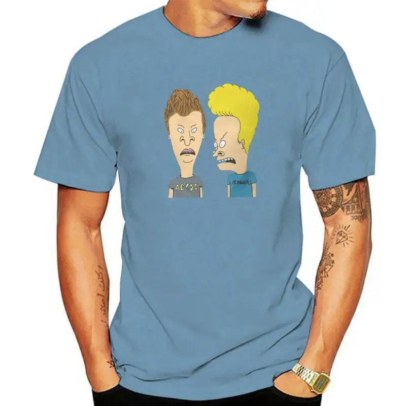 

Beavis And Butthead T Shirts for Men Cotton Vintage T-Shirts Round Neck Big Head MTV Tees Short Sleeve Tops Printed