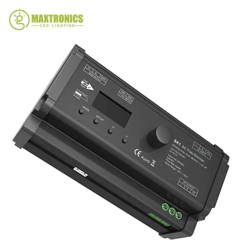 Регулятор яркости Triac светорегулятор 1CH * 6A SK1 DMX512 RF протокол сигнала 2 4G 1-10 В