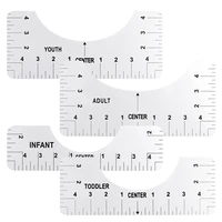 4 pieces t shirt centering alignment tools ruler template guide placement measurement t shirt making sets diy sewing supplies