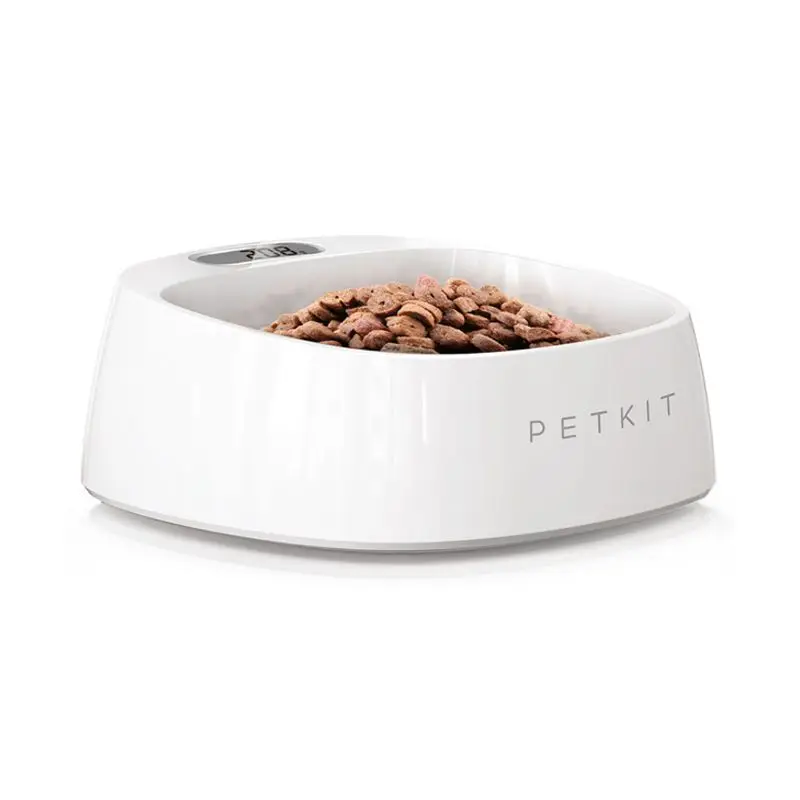 

The new white pet food large capacity bowl is convenient for pets to eat easy to clean no bacteria pets eat safe pet bow