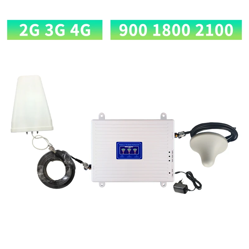 Cena 900 1800 2100MHz Wzmacniacz Sygnału Komórkowego 2g 3g 4g Lte Mobilny Wzmacniacz Sygnału GSM Wzmacniacz Sygnału Telefonii Komórkowej 10/15/20/30cm Kabel