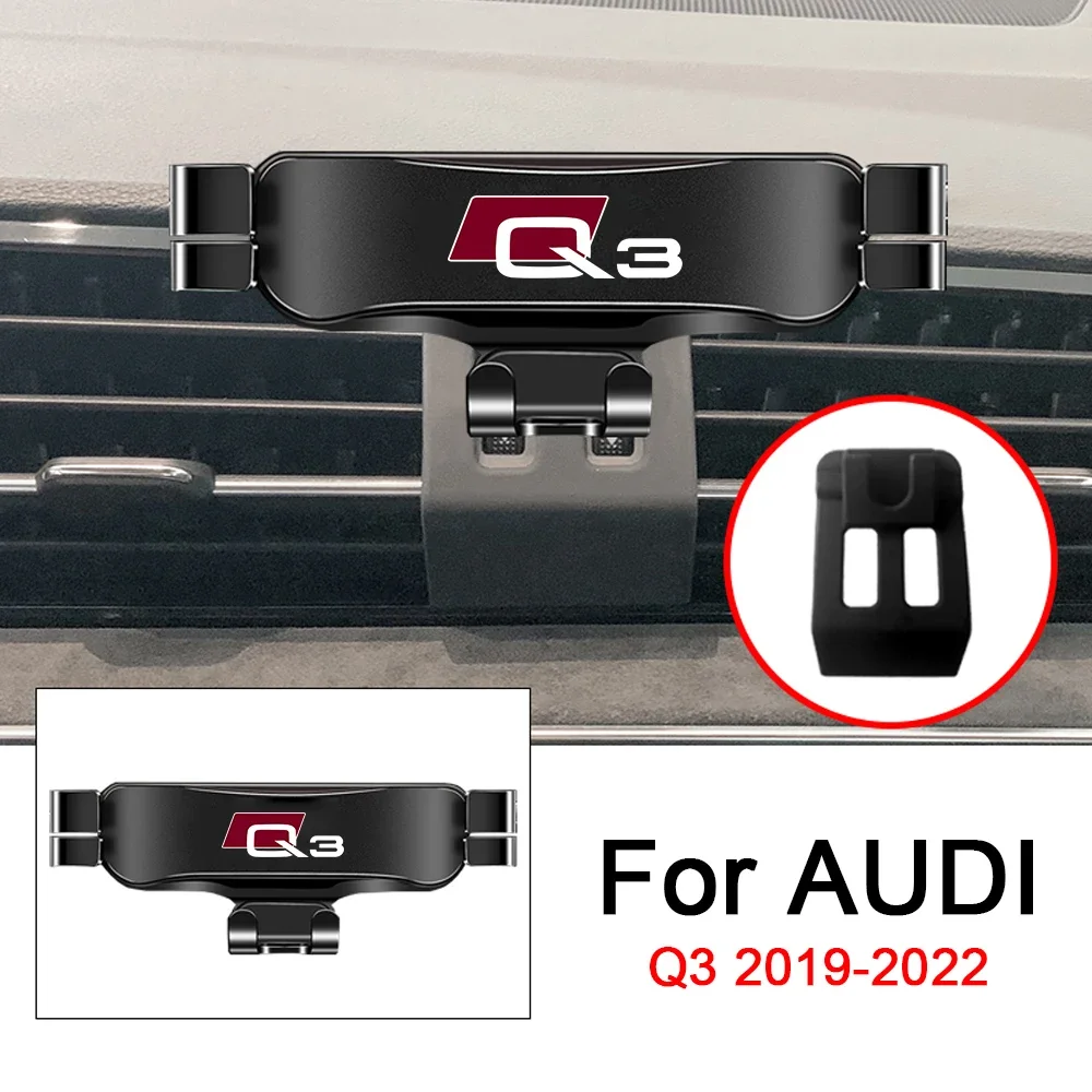 

2012-2018 2019-2022 для Audi Q3 8UG 8UB 2013-2018 Автомобильный держатель мобильного телефона Крепления для вентиляционного отверстия Подставка GPS Гравитационный навигационный кронштейн