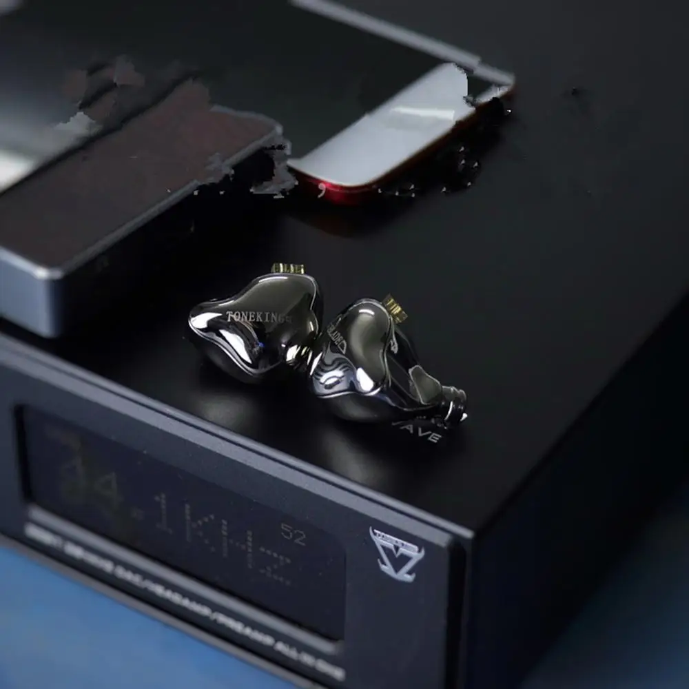 Металлические наушники-вкладыши TONEKING BLADE с бриллиантовым блоком Hi-Fi музыкальный