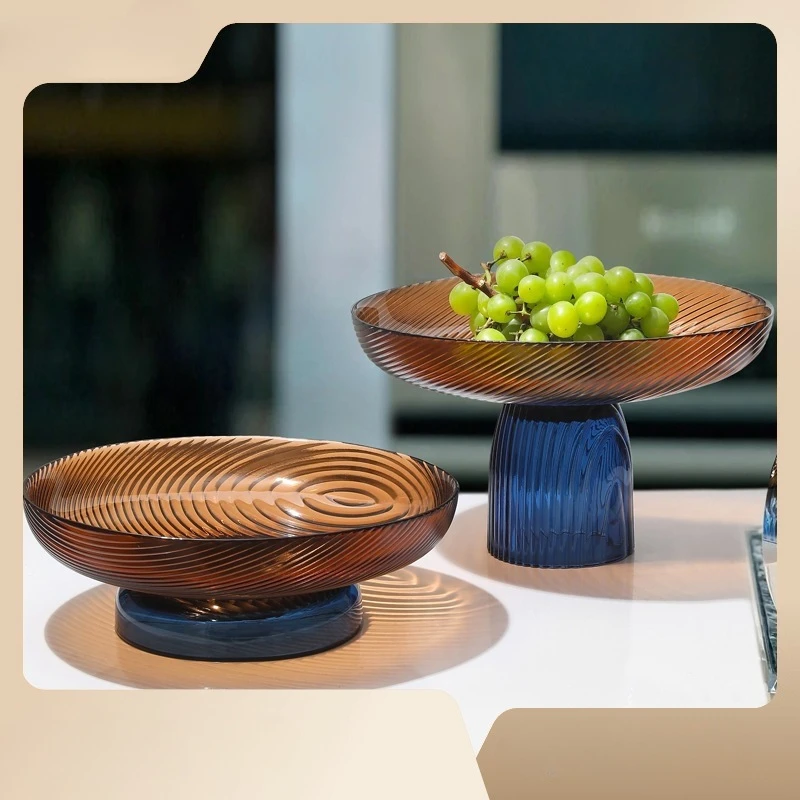 Тарелка для фруктов из хрустального стекла