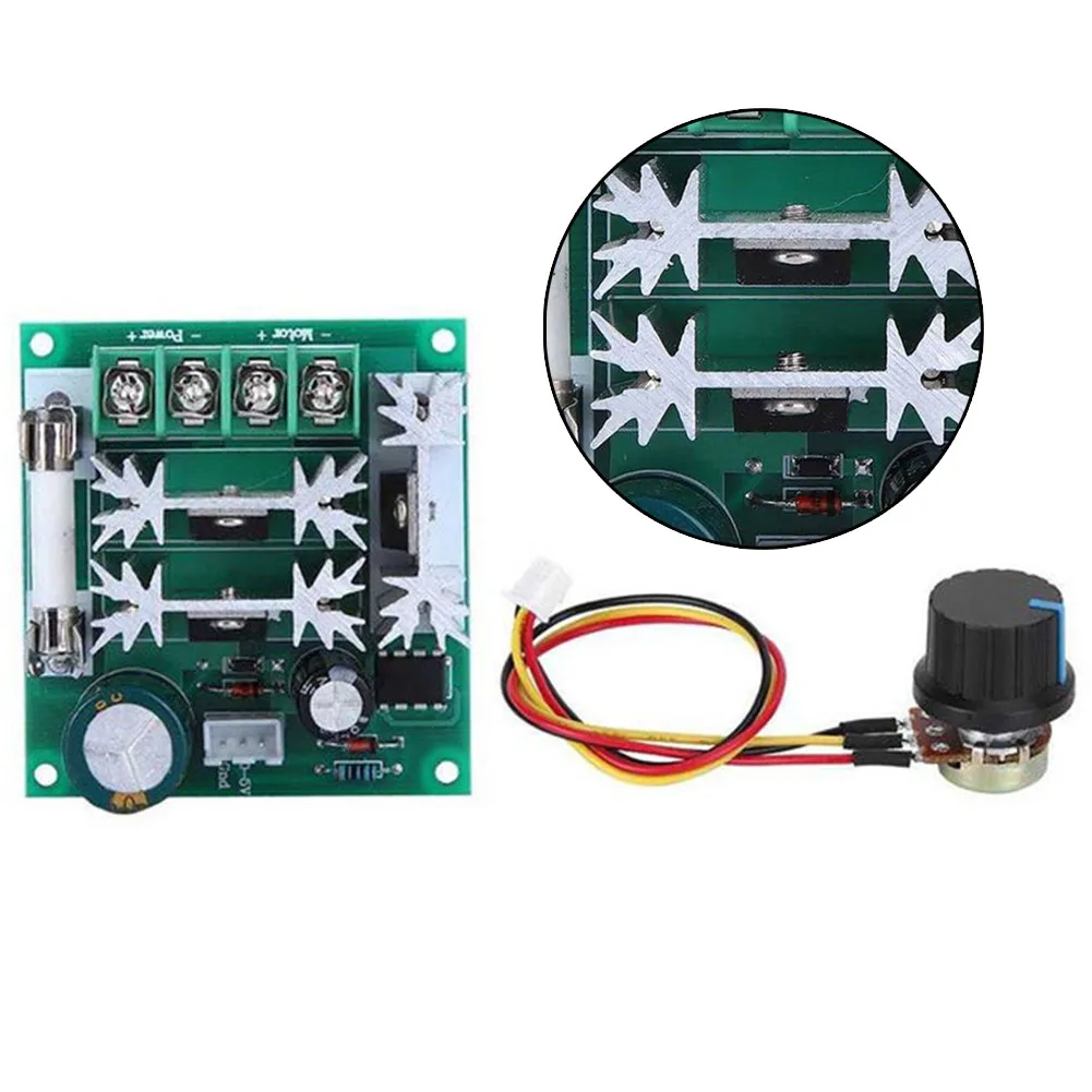 

CCMHCN Motor Speed Controller Module DC 6-90v 10A PWM Adjustable Speed Regulator Control Governor Security Switch 16kHZ