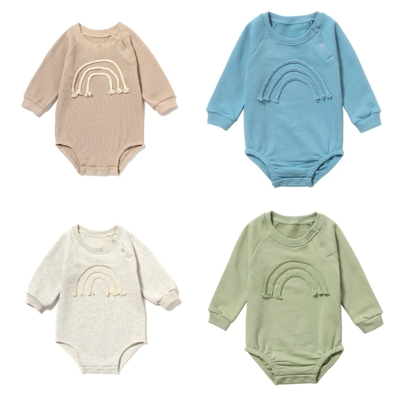 

Новинка 2022 года, Детские наряды, комбинезон с длинным рукавом, однотонный Свитшот в клетку для малышей, Модный комбинезон унисекс для мальчиков и девочек, одежда