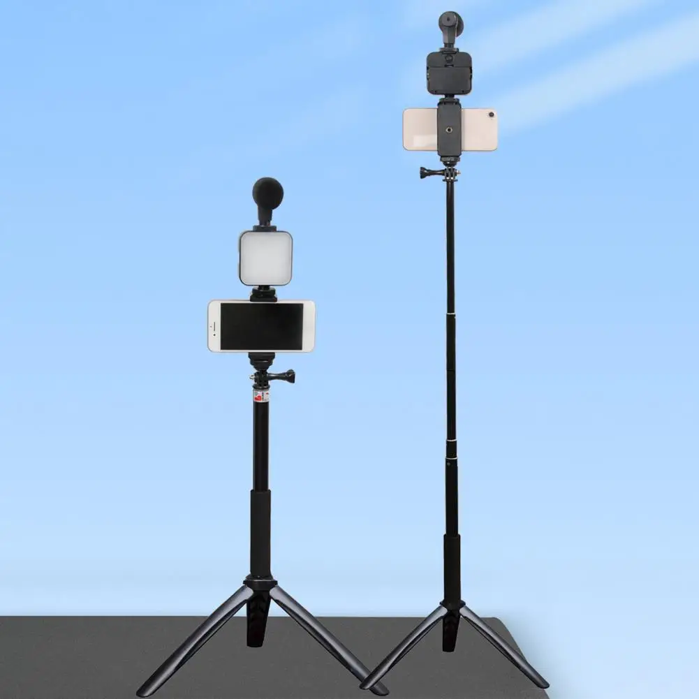 

Live Tripod Set 1 Set Convenient LED Fill Light Stable Support Anti-shaking Phone Tripod Set for Outdoor