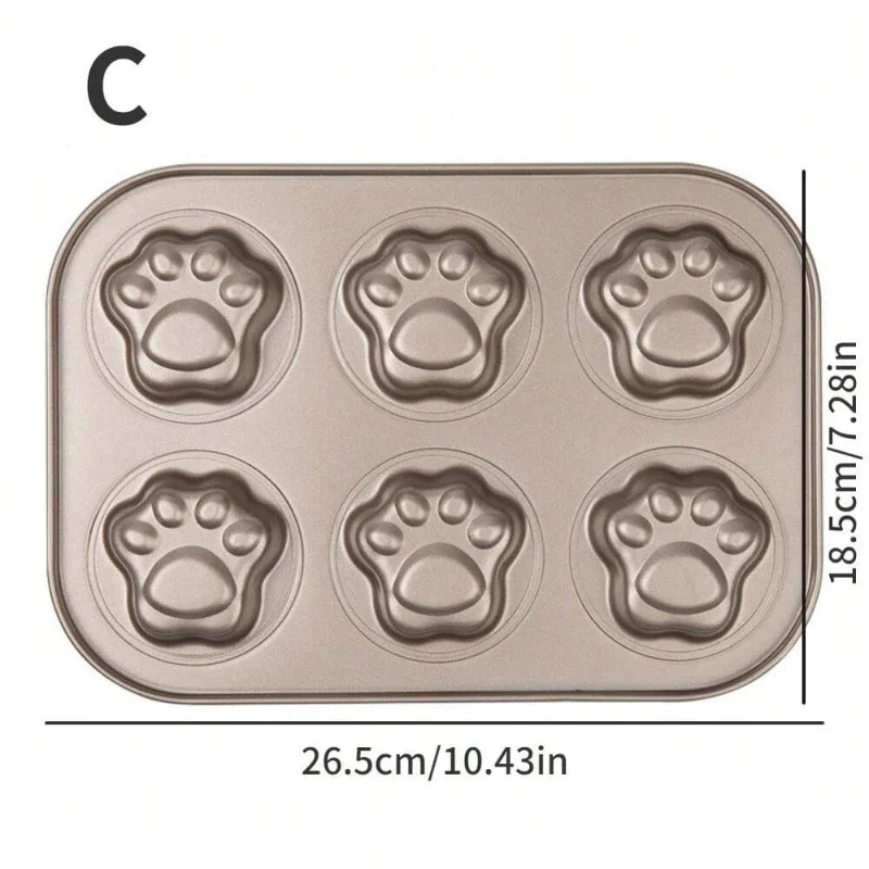 Антипригарные формы для торта в виде кошачьей лапы, банана, стандартная форма для выпечки, форма для хлеба «сделай сам» для домашней печи, креативная жаропрочная посуда для печенья