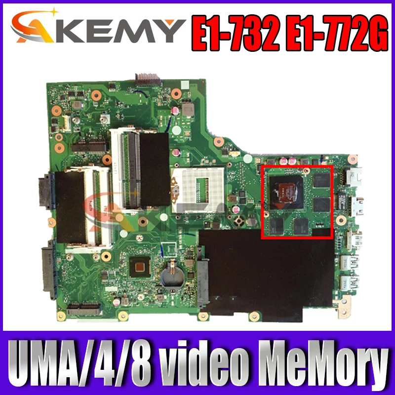 

Материнская плата для ноутбука ACER Aspire E1-732, материнская плата PGA947 HM86 DDR3 E1-772G