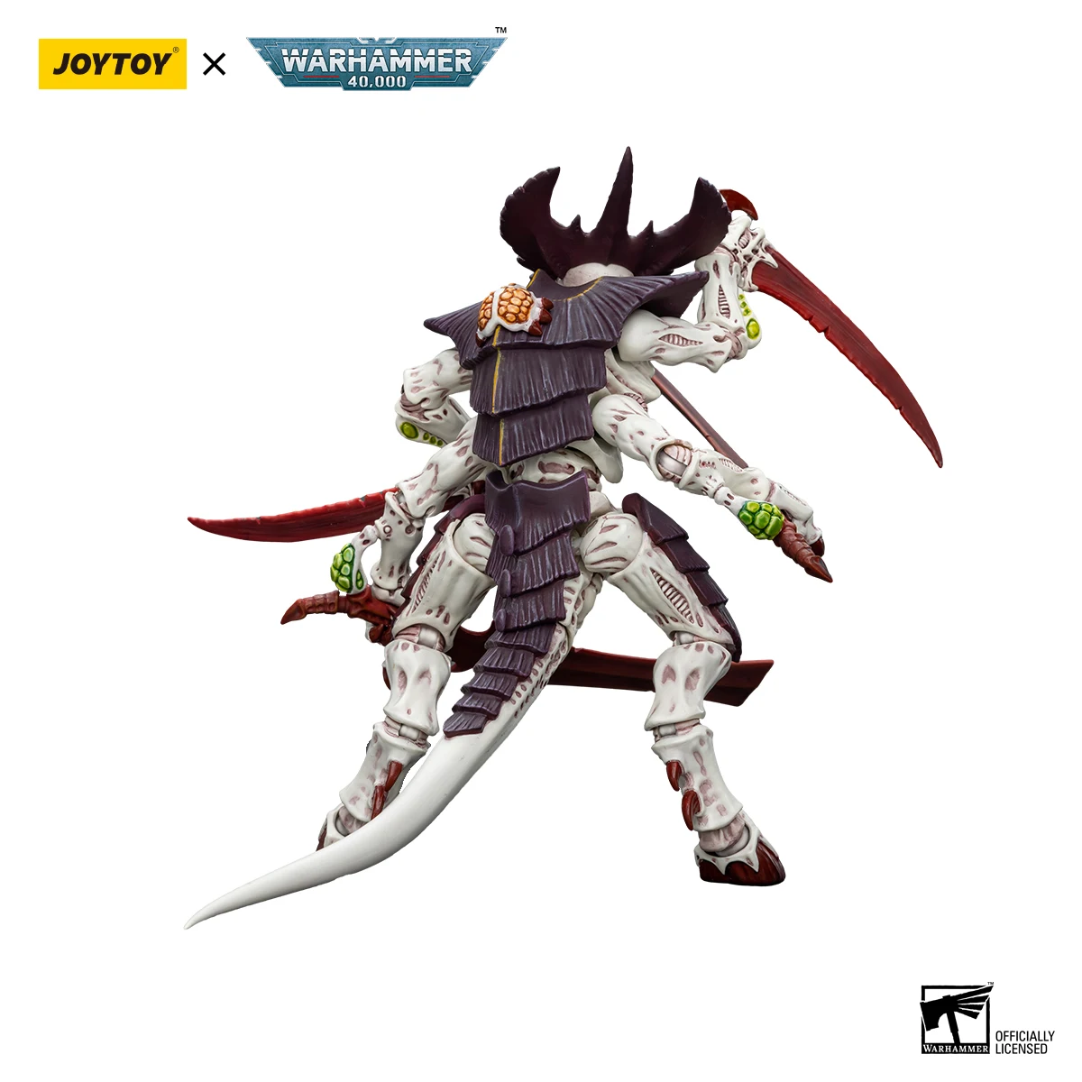 Фото JOYTOY Warhammer 40k 1/18 Фигурки Tyranids Улей Флот Левиафан Тиранид Воин с костяными словами №4