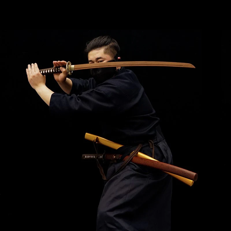 

Hot 103cm High-end Iaido Wenge Wooden Sword Weapon Japanese Katana Yamashiro Ninja Bushido Beginner Training Knife Collection