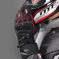 jwopr mens motorcycle full finger gloves plus velvet thick waterproof warm long gloves outdoor riding anti fall protective gear