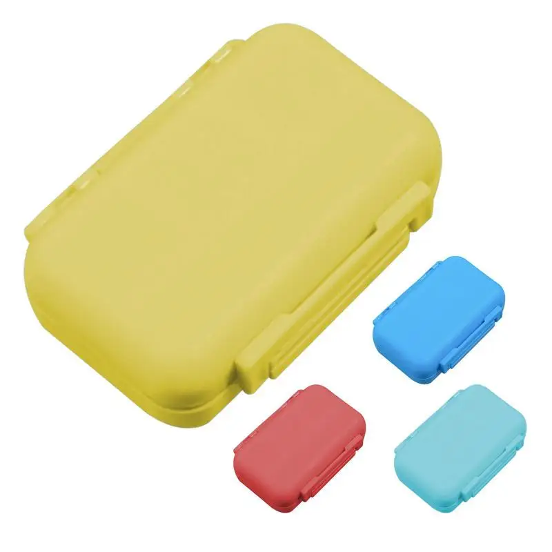 

Pill Organizer Container With 6 Grids Waterproof Tablets Box Lightweight Supplement Storage Case For Travelling Camping