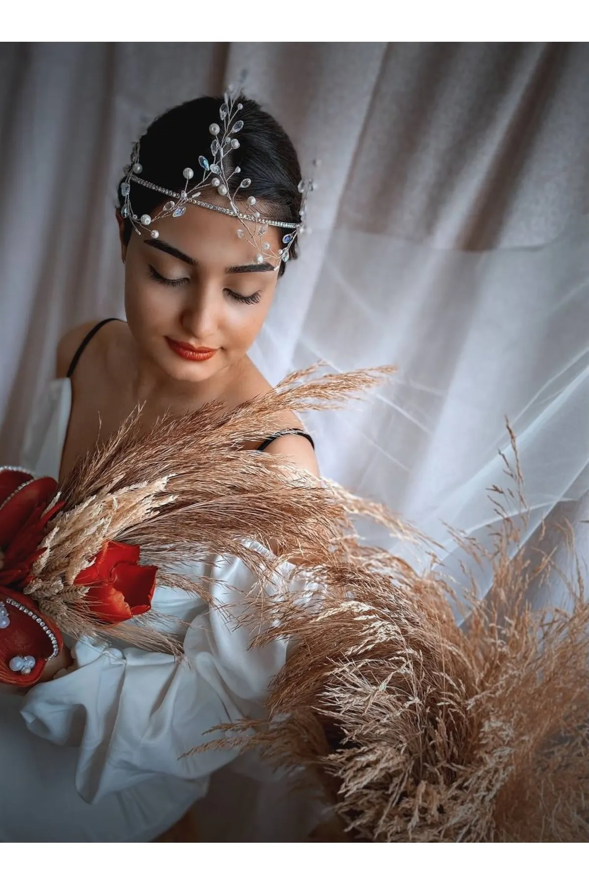 

Bridal Accessories Crystal Sultan Crown Wedding Handmade For Bride And Bridesmaids