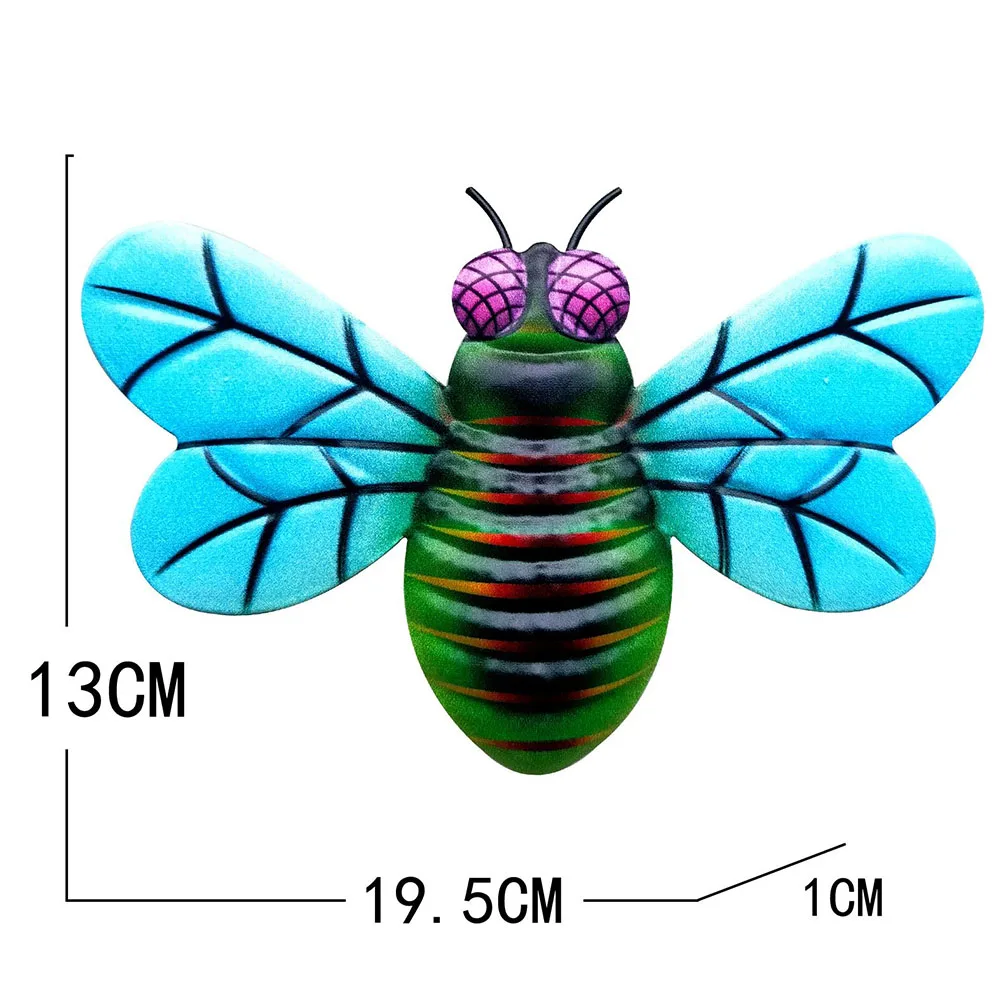 

1 шт., декоративная металлическая пчела, 19,5x13x1 см