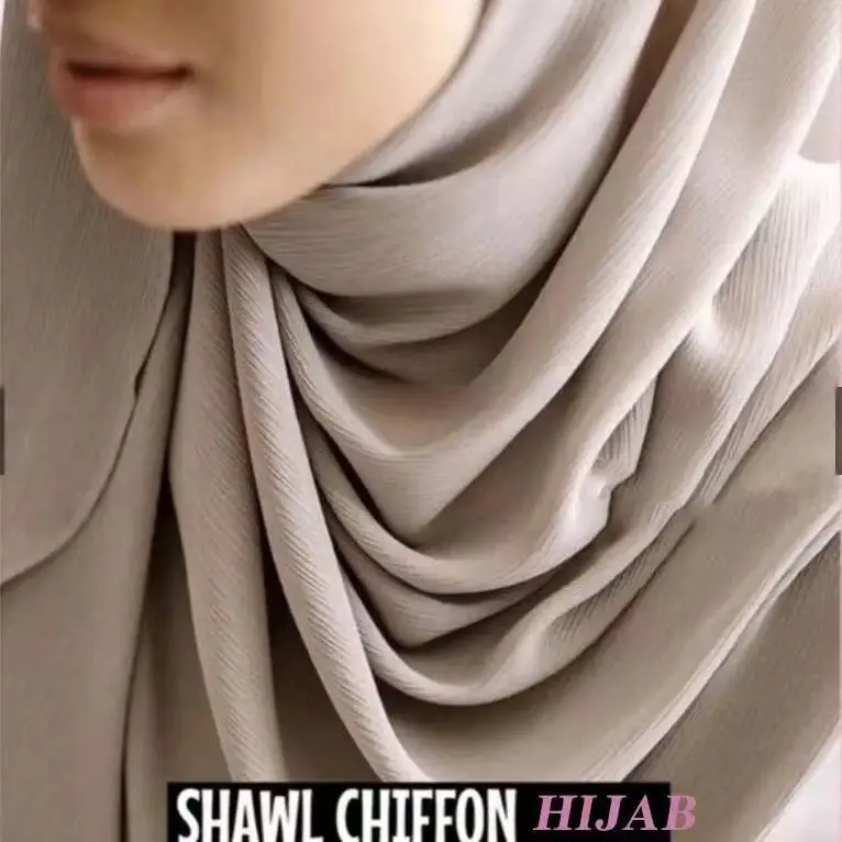 10 шт./лот Монохромный шифоновый хиджаб с пузырьками, однотонный шифоновый платок георгетты на голову для женщин-мусульманок, оптом.