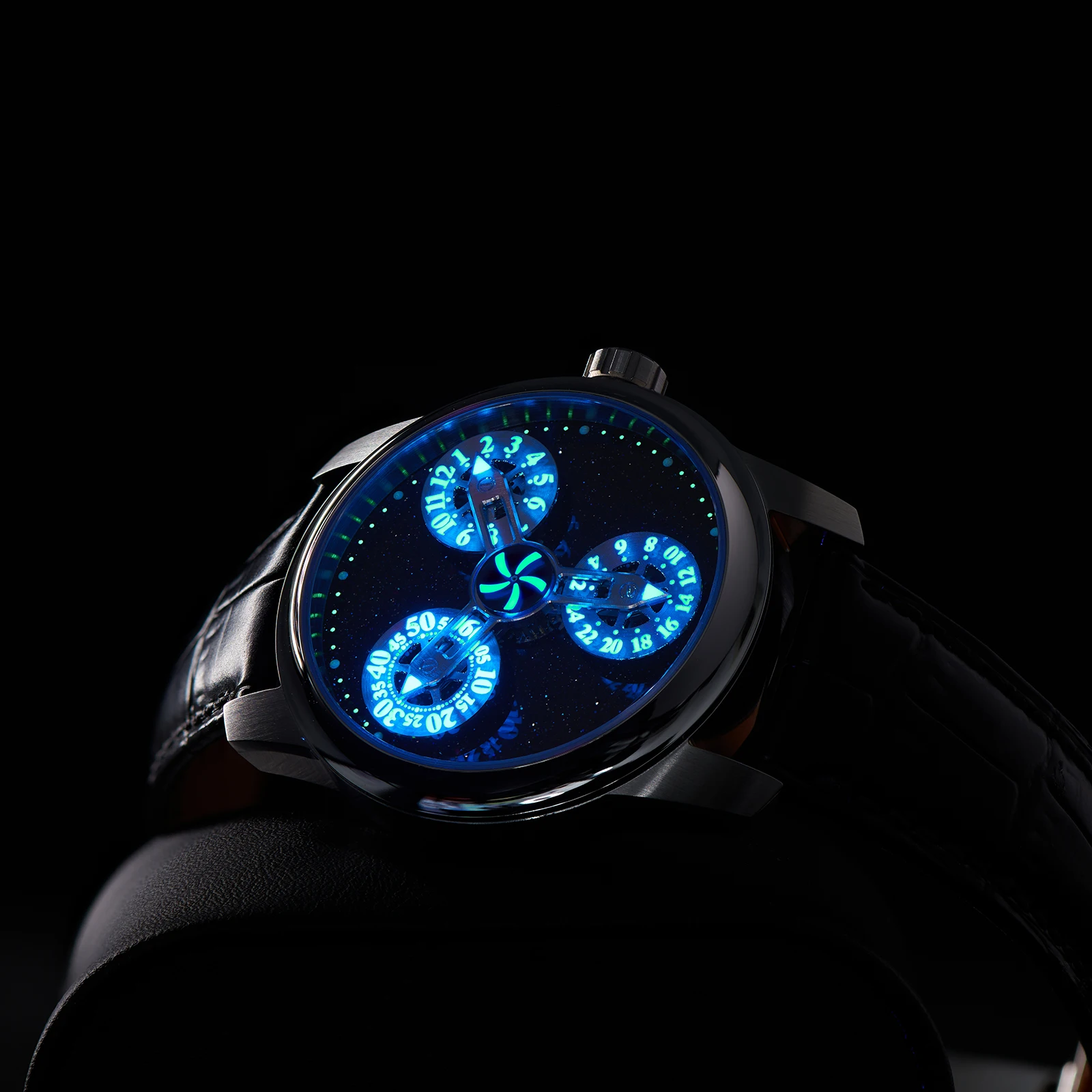 OBLVLO Мужские автоматические часы 41 мм Роскошные механические наручные Светящиеся