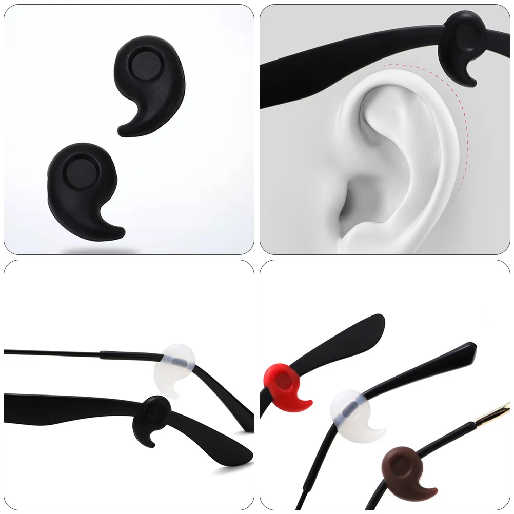 20 пар нескользящих ручек для очков противоскользящий держатель фиксатор