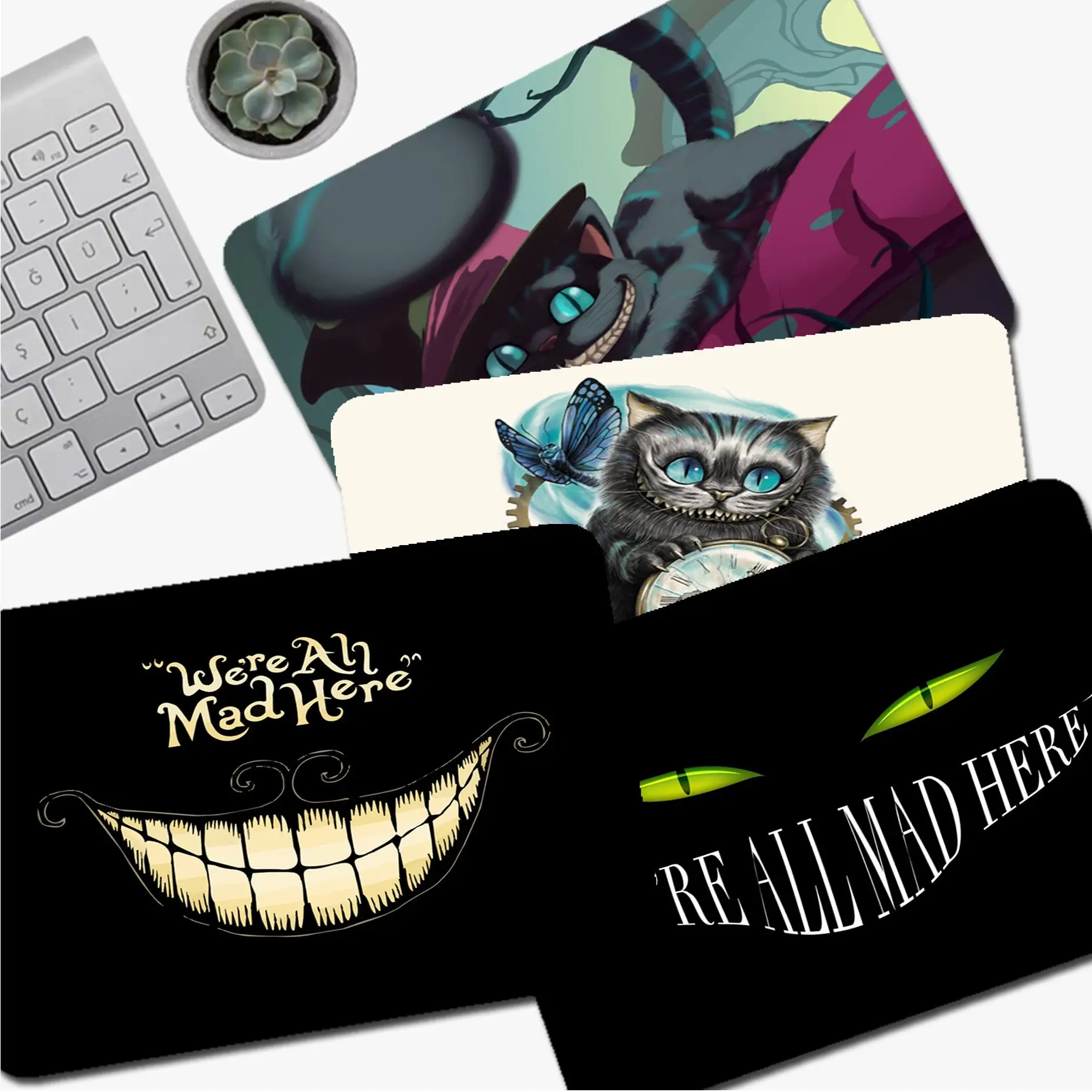 

Disney Alice Cheshire cat INS Tide Small Speed Version Game Keyboard Office Table Mat Cheapest Cup Mats for Teen Girls Bedroom